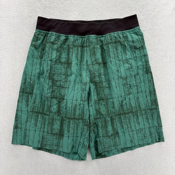 lululemon athletica Other - Lululemon Pace Breaker Shorts Mens Large Blue Green Vintage Abstract Running